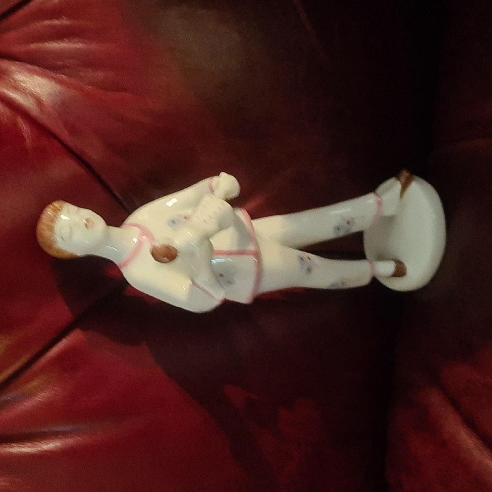 Rare . Old . Antique . Vintage ..Girl with her doll